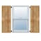 Ekena Millwork Framed Board-n-Batten Shutters w/Z-Bar, Rough Sawn Western Red Cedar, 16 1/8W x 32H, PR RBF06Z16X032RWR - alternate 1